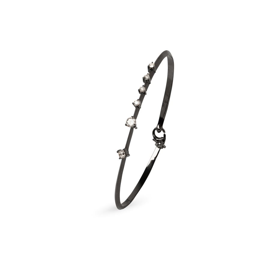Black gold 'Balance' Bracelet BALANCE | BR 6 BRILLAU9N CT 0,35